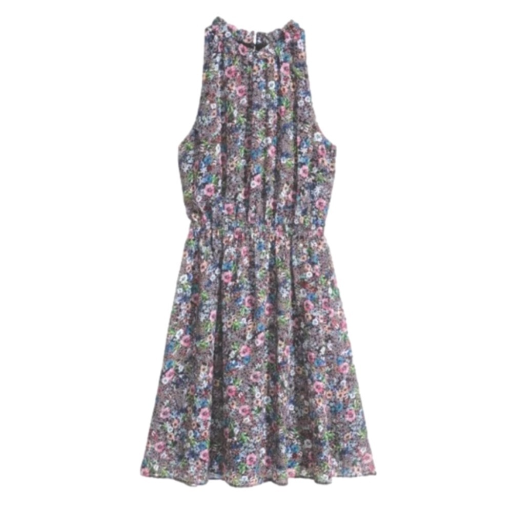 H&M ditsy floral chiffon dress